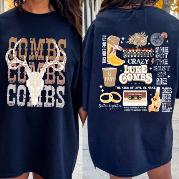 Other - Lukee Comb World Tour 2023 Tshirt Music Fan Tee Double  2 Sided